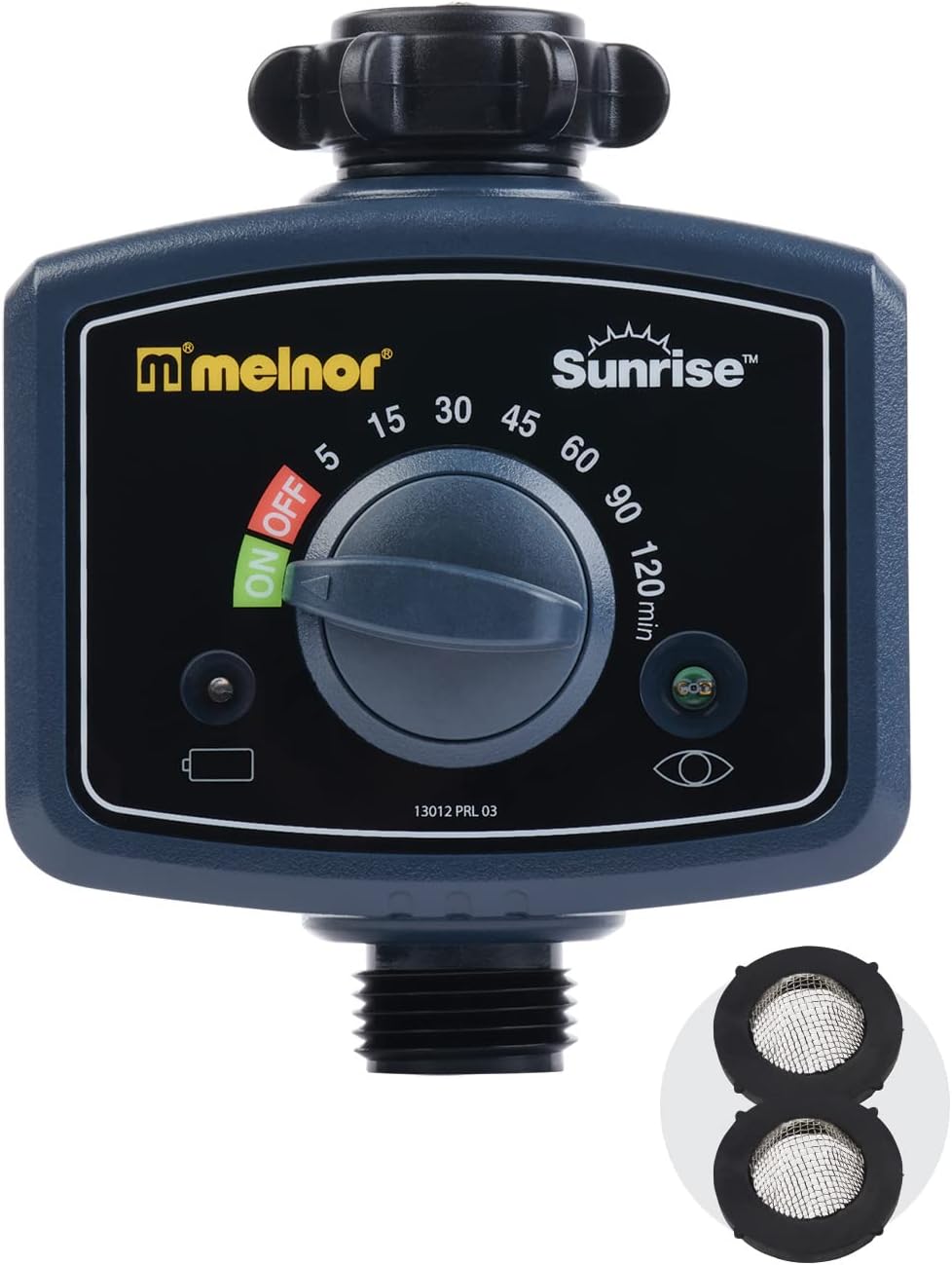65164AMZ Sunrise Daily Water Timer, Grey, Black