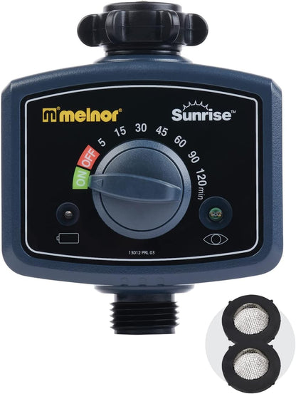 65164AMZ Sunrise Daily Water Timer, Grey, Black