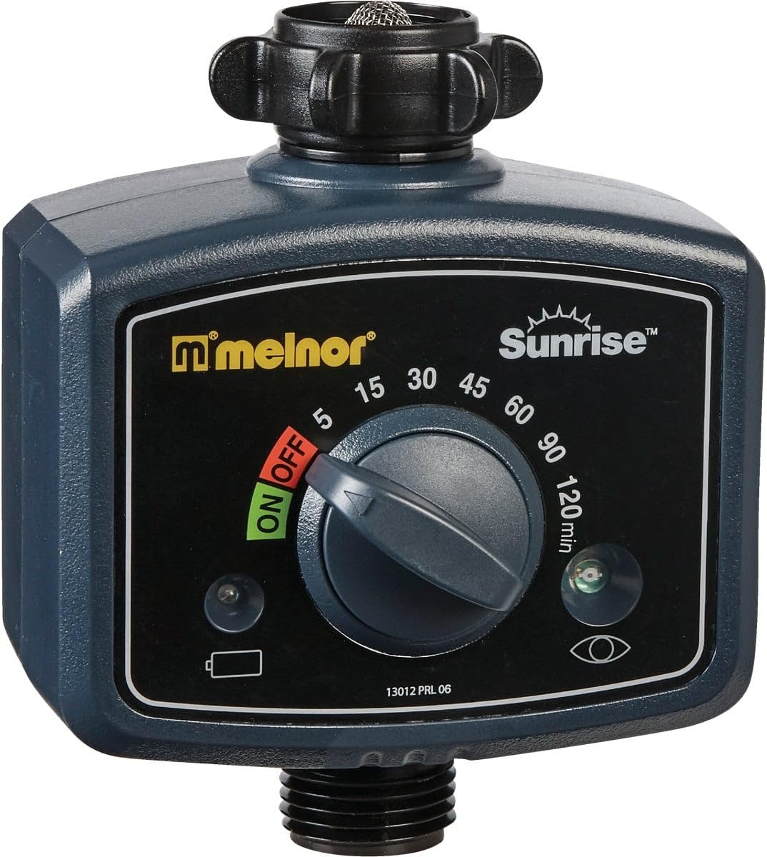 65164AMZ Sunrise Daily Water Timer, Grey, Black