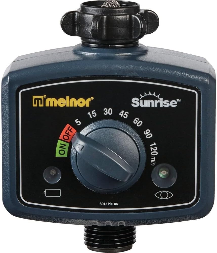 65164AMZ Sunrise Daily Water Timer, Grey, Black