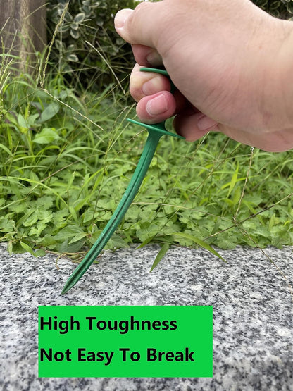 10 Pcs Green Garden Hose Guide Stakes
