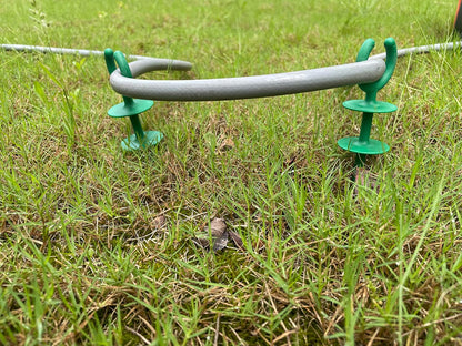 10 Pcs Green Garden Hose Guide Stakes