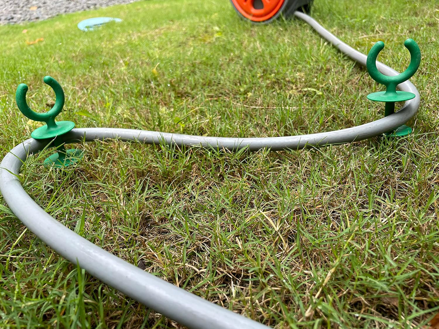 10 Pcs Green Garden Hose Guide Stakes