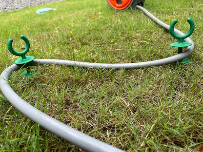 10 Pcs Green Garden Hose Guide Stakes