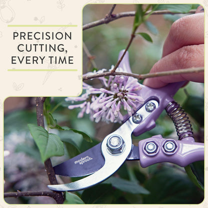 Bypass Hand Pruners - Scissors - Gardening Tools - Sage
