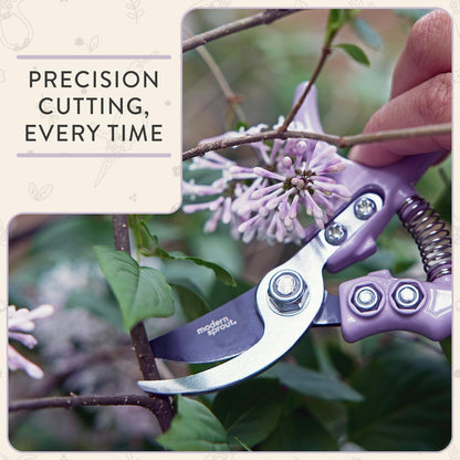 Bypass Hand Pruners - Scissors - Gardening Tools - Sage