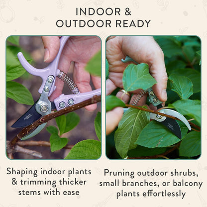 Bypass Hand Pruners - Scissors - Gardening Tools - Sage