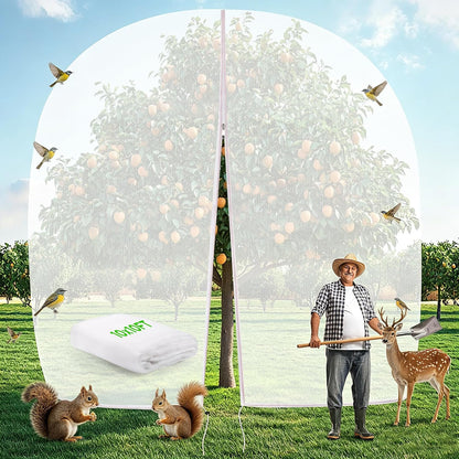 10 X 50FT Garden Mesh Netting Ultra Fine Mesh Netting Pest Barrier, Insect Bug Bird Netting for Vegetables Fruit Flower Garden Protection, Thickened 60 Mesh Row Covers Fabric Screen from Birds Bugs