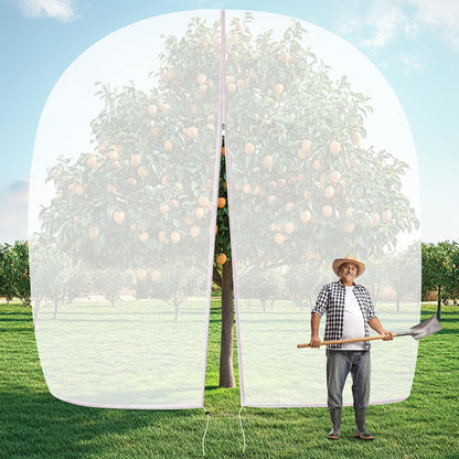 10 X 50FT Garden Mesh Netting Ultra Fine Mesh Netting Pest Barrier, Insect Bug Bird Netting for Vegetables Fruit Flower Garden Protection, Thickened 60 Mesh Row Covers Fabric Screen from Birds Bugs