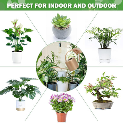 Indoor Watering Can for Houseplants- Long Spout Metal Watering Can for Indoor Plants,Succulents or Outdoor Garden Flower, 1.7L / 40 oz Gold