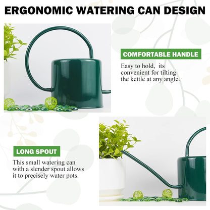 Indoor Watering Can for Houseplants- Long Spout Metal Watering Can for Indoor Plants,Succulents or Outdoor Garden Flower, 1.7L / 40 oz Gold
