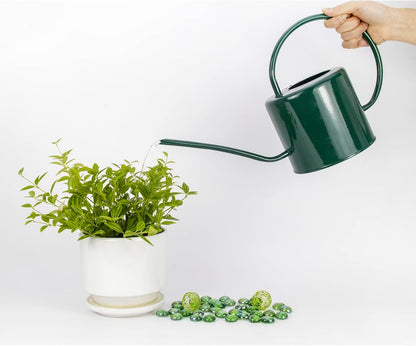 Indoor Watering Can for Houseplants- Long Spout Metal Watering Can for Indoor Plants,Succulents or Outdoor Garden Flower, 1.7L / 40 oz Gold
