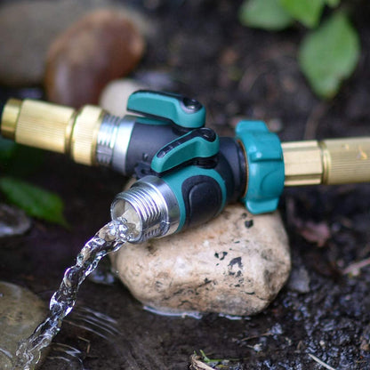 Metal Garden Hose Splitter Upgraded 2026, 2 Way Y Hose Connector, Easy Grip, Easy to Open
