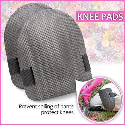 Pink Garden Tools, Gardening Gifts for Women, with 2 in 1 Detachable Storage Bag, Trowel, Transplanter, Rake, Weeder, Cultivator, Purning Shears and 3 Additional Protection Tools