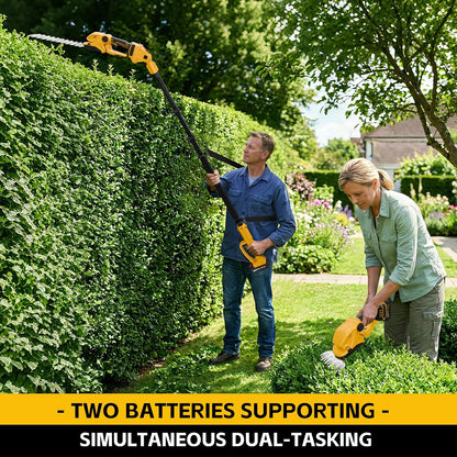 6-in-1 Pole Saw & Cordless Hedge Trimmer Combo Kit