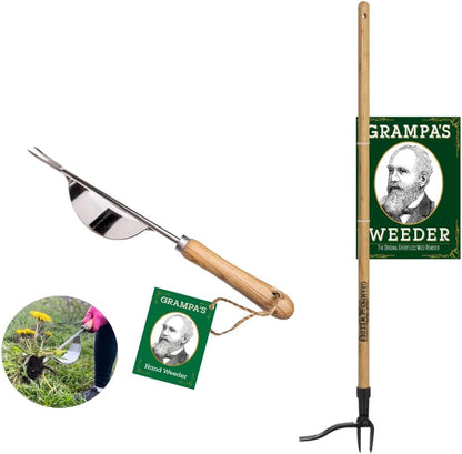 + Grampa's Hand Weeder - Bundle The Original Stand Up Weed Puller & Grampa's Hand Weeder Tool for The Easiest & Most Effective Weed Removal Duos