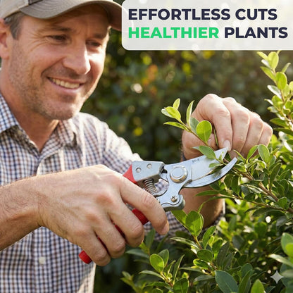 Bypass Pruning Shears, SK5 Steel Safety Lock, Cuts Up to 1" Stems