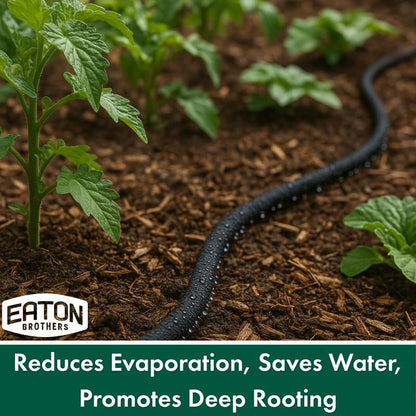 Bulk Soaker Hose – 100 ft, 1/4" Inner Diameter – Flexible Drip Watering Line for Gardens, Raised Beds & Landscaping – Durable, No-End Design for Custom Length Systems