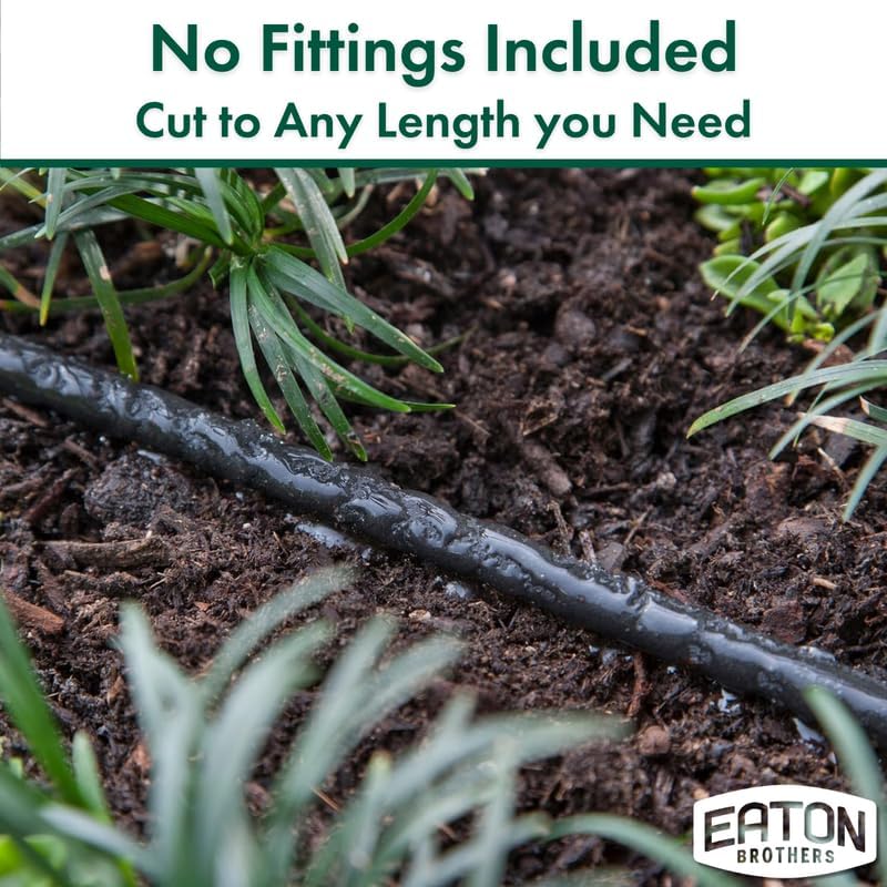 Bulk Soaker Hose – 100 ft, 1/4" Inner Diameter – Flexible Drip Watering Line for Gardens, Raised Beds & Landscaping – Durable, No-End Design for Custom Length Systems