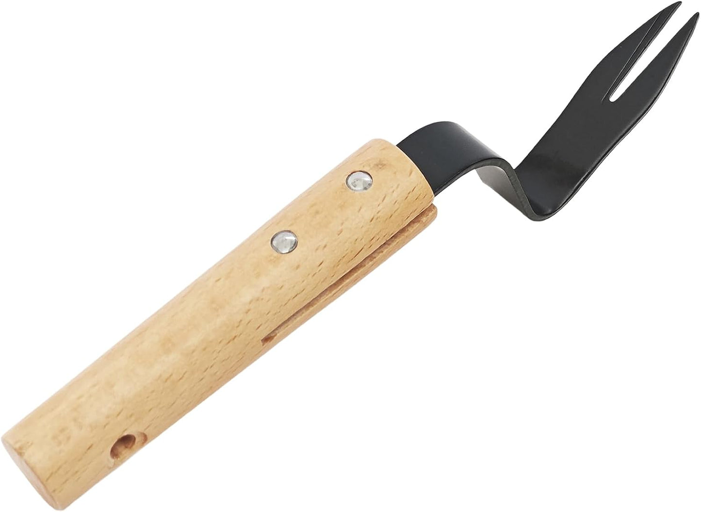 Hand Weeder Tool with Wood Handle, Stainless Steel Weed Remover for Lawns, Potted Plants, Cracks, Patios, Outdoor Garden(Style 1)