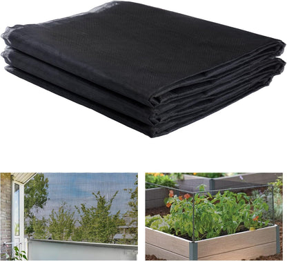 10x20ft Strong PP Nanocomposite Mosquito Net Garden Netting, Black