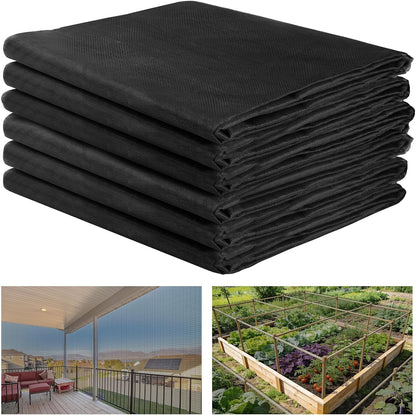 10x20ft Strong PP Nanocomposite Mosquito Net Garden Netting, Black
