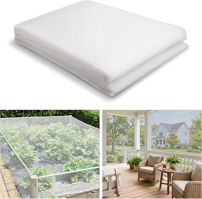 10x20ft Strong PP Nanocomposite Mosquito Net Garden Netting, Black