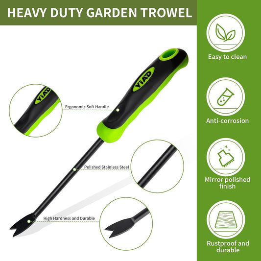 Hand Weeder Tool, 13" High-Carbon Steel V-Tip Weed Puller