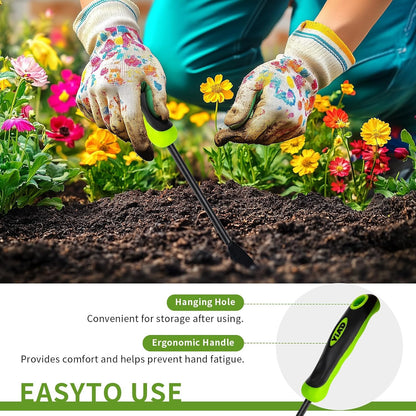 Hand Weeder Tool, 13" High-Carbon Steel V-Tip Weed Puller