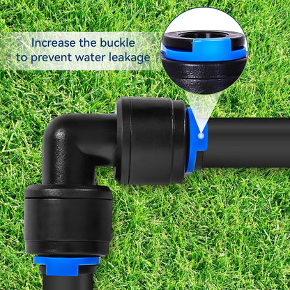 20PCS 1/4 inch Tubing Drip Irrigation Vortex Emitters,Degree Drip Emitter Sprayer with Stake, Irrigation Dripper Sprinklers for Drip Irrigation System Parts & Connectors