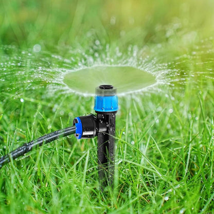 20PCS 1/4 inch Tubing Drip Irrigation Vortex Emitters,Degree Drip Emitter Sprayer with Stake, Irrigation Dripper Sprinklers for Drip Irrigation System Parts & Connectors