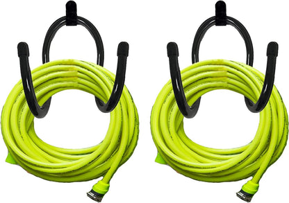 2 Pack Hose Hanger,Metal Hose Holder Wall Mount, Hook for Garden Hose/Expandable Hose/Hose Reel/Water Hose/Pocket Hose/Flexable Hose/Magic Hose- Chain-Link Fence or Wall Mount