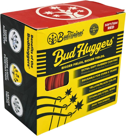 BudHuggers for Low Stress Plant Training, 50 Ft, Blue