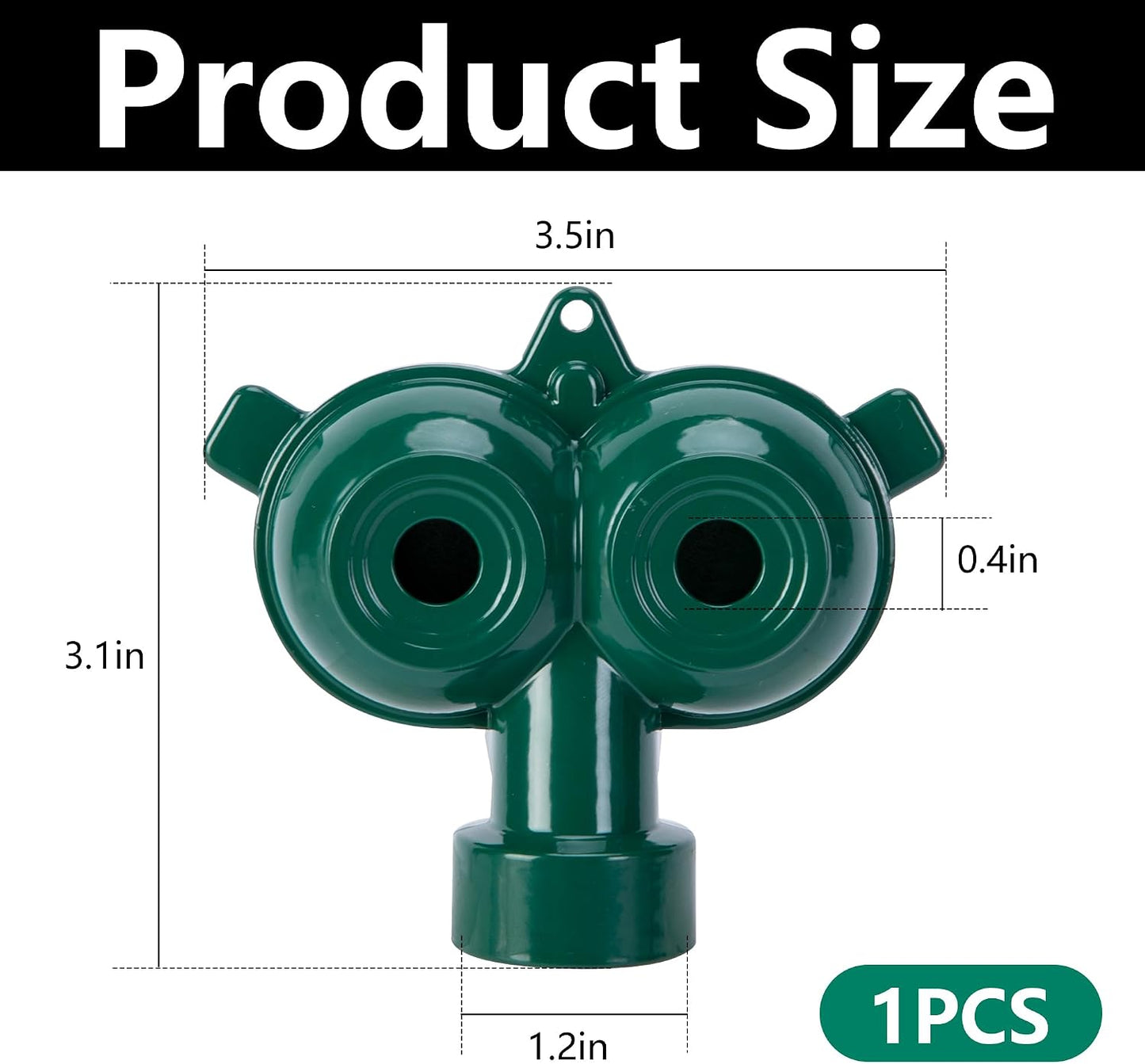 2 Pcs Twin Spot Stationary Sprinkler, Metal Dual Circle Sprinkler Head
