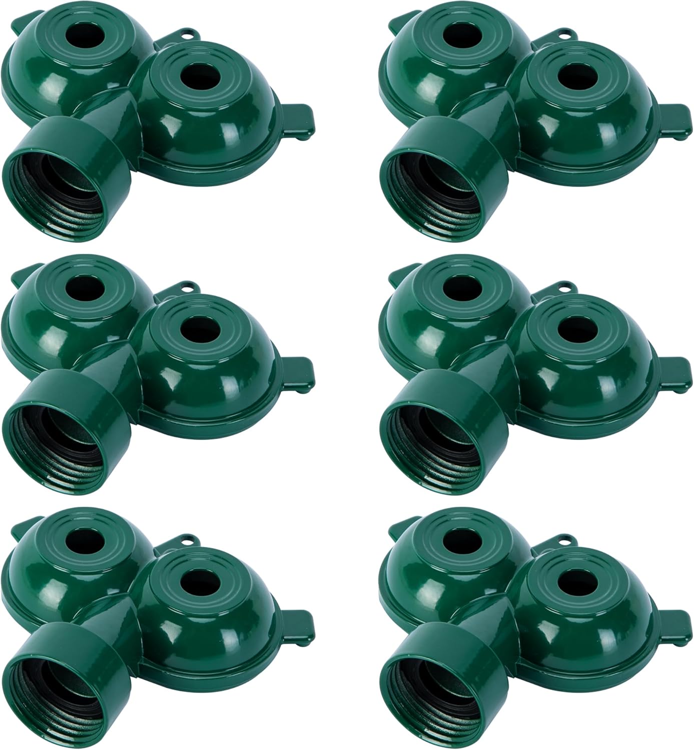 2 Pcs Twin Spot Stationary Sprinkler, Metal Dual Circle Sprinkler Head