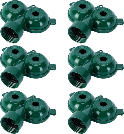 2 Pcs Twin Spot Stationary Sprinkler, Metal Dual Circle Sprinkler Head