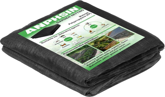 4 x10 ft Black Garden Netting Row Cover, Ultra Fine Mesh for Protection Row Cover Raised Bed Screen Mesh Greenhouse Mosquito Net, Protecting Tree Plants Vegetable Flowers Fruits