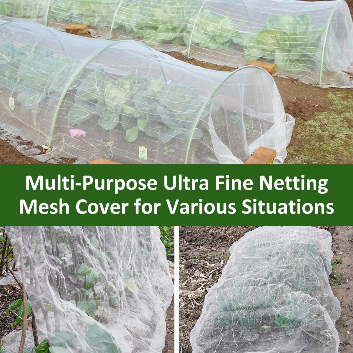 4 x10 ft Black Garden Netting Row Cover, Ultra Fine Mesh for Protection Row Cover Raised Bed Screen Mesh Greenhouse Mosquito Net, Protecting Tree Plants Vegetable Flowers Fruits