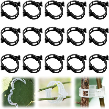 Secured Plastic Plant Clip, 2026 Upgraded Plant Support Clips Reusable Garden Clips, Plant Support Clips Garden Climbing Vines Fixing Clip Trellis Clips Climbing Tomato Clip (Green, 50pcs)