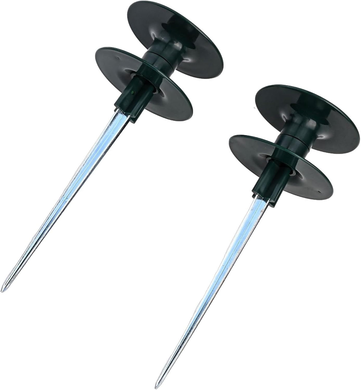 Garden Hose Smooth Roller Guide with Heavy Duty Zinc Spike, ABS Resin Wheel for Hose Protection Around Plants(2pcs)