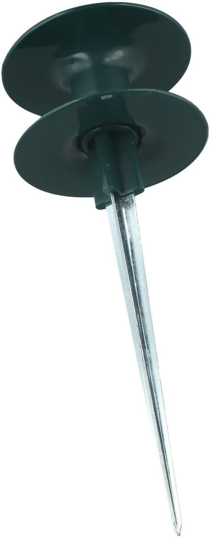 Garden Hose Smooth Roller Guide with Heavy Duty Zinc Spike, ABS Resin Wheel for Hose Protection Around Plants(2pcs)