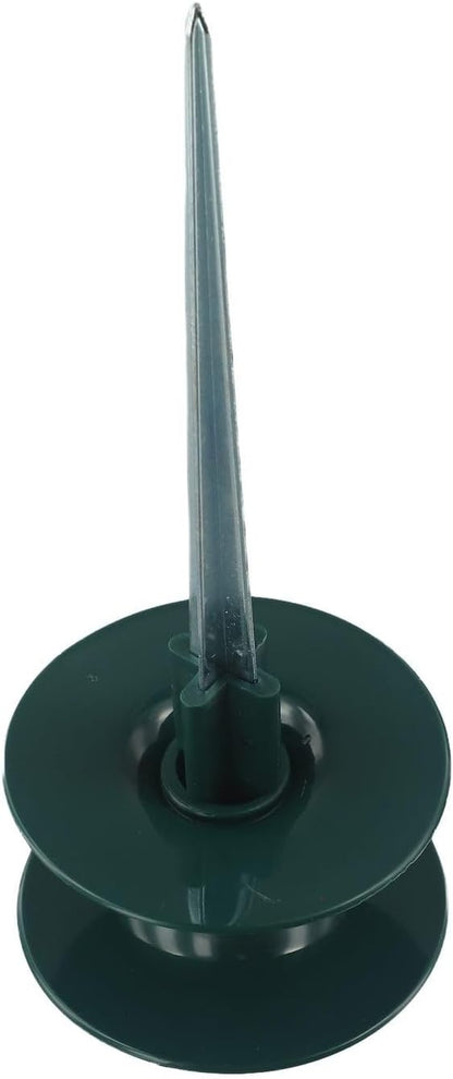Garden Hose Smooth Roller Guide with Heavy Duty Zinc Spike, ABS Resin Wheel for Hose Protection Around Plants(2pcs)