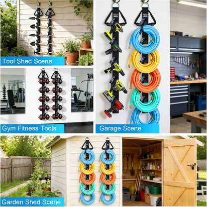 Adjustable Wall Mounted Extension Cord Organizer 2-Pack