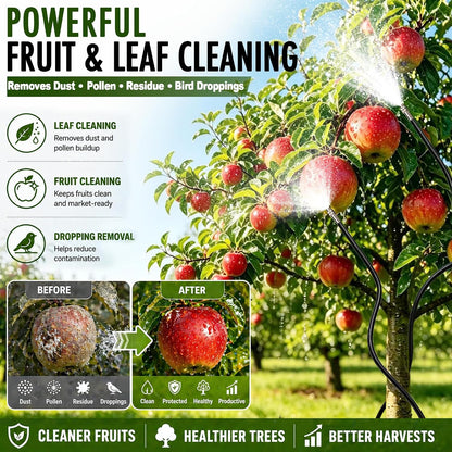 75FT High-Flow Garden Irrigation System, 12mm Main Tubing, 40 Nozzles