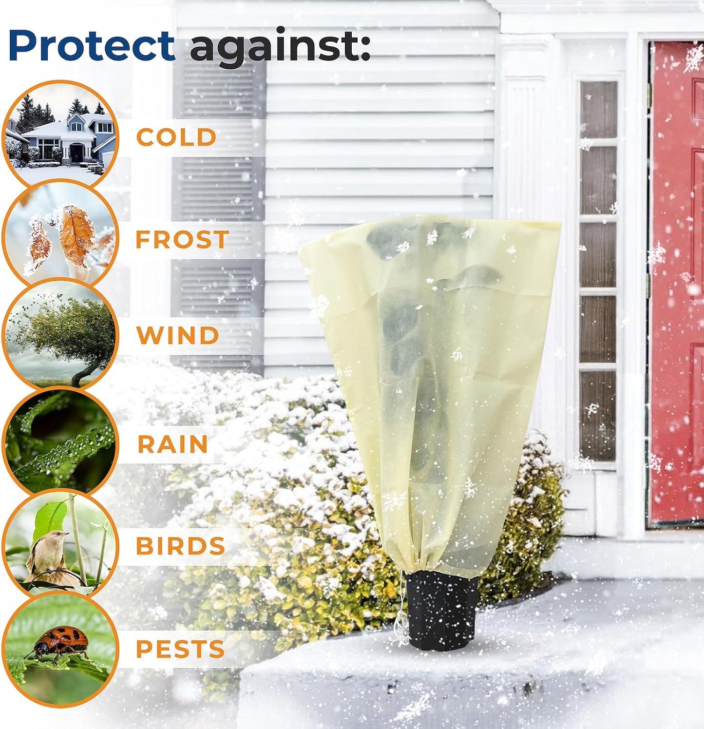 Plant Covers Freeze Protection, 10 ft x 30 ft 1.2oz Frost Blankets for Outdoor Plants in Winter, Floating Row Cover for Vegetable Garden, Frost Cloth Plant Freeze Protection
