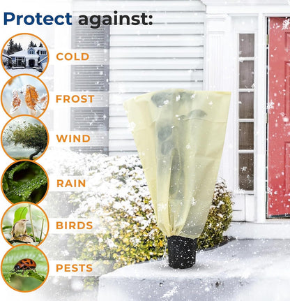 Plant Covers Freeze Protection, 10 ft x 30 ft 1.2oz Frost Blankets for Outdoor Plants in Winter, Floating Row Cover for Vegetable Garden, Frost Cloth Plant Freeze Protection