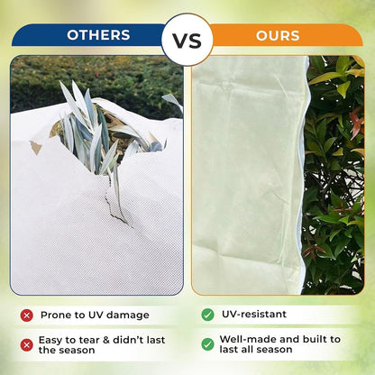 Plant Covers Freeze Protection, 10 ft x 30 ft 1.2oz Frost Blankets for Outdoor Plants in Winter, Floating Row Cover for Vegetable Garden, Frost Cloth Plant Freeze Protection