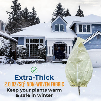 Plant Covers Freeze Protection, 10 ft x 30 ft 1.2oz Frost Blankets for Outdoor Plants in Winter, Floating Row Cover for Vegetable Garden, Frost Cloth Plant Freeze Protection