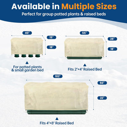 Plant Covers Freeze Protection, 10 ft x 30 ft 1.2oz Frost Blankets for Outdoor Plants in Winter, Floating Row Cover for Vegetable Garden, Frost Cloth Plant Freeze Protection
