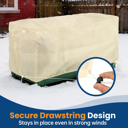 Plant Covers Freeze Protection, 10 ft x 30 ft 1.2oz Frost Blankets for Outdoor Plants in Winter, Floating Row Cover for Vegetable Garden, Frost Cloth Plant Freeze Protection